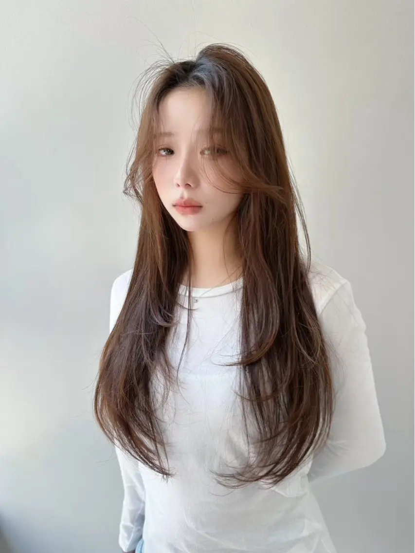 ロング 韓国風ヘア ロング 似合わせカット votan lilleyのヘアスタイル