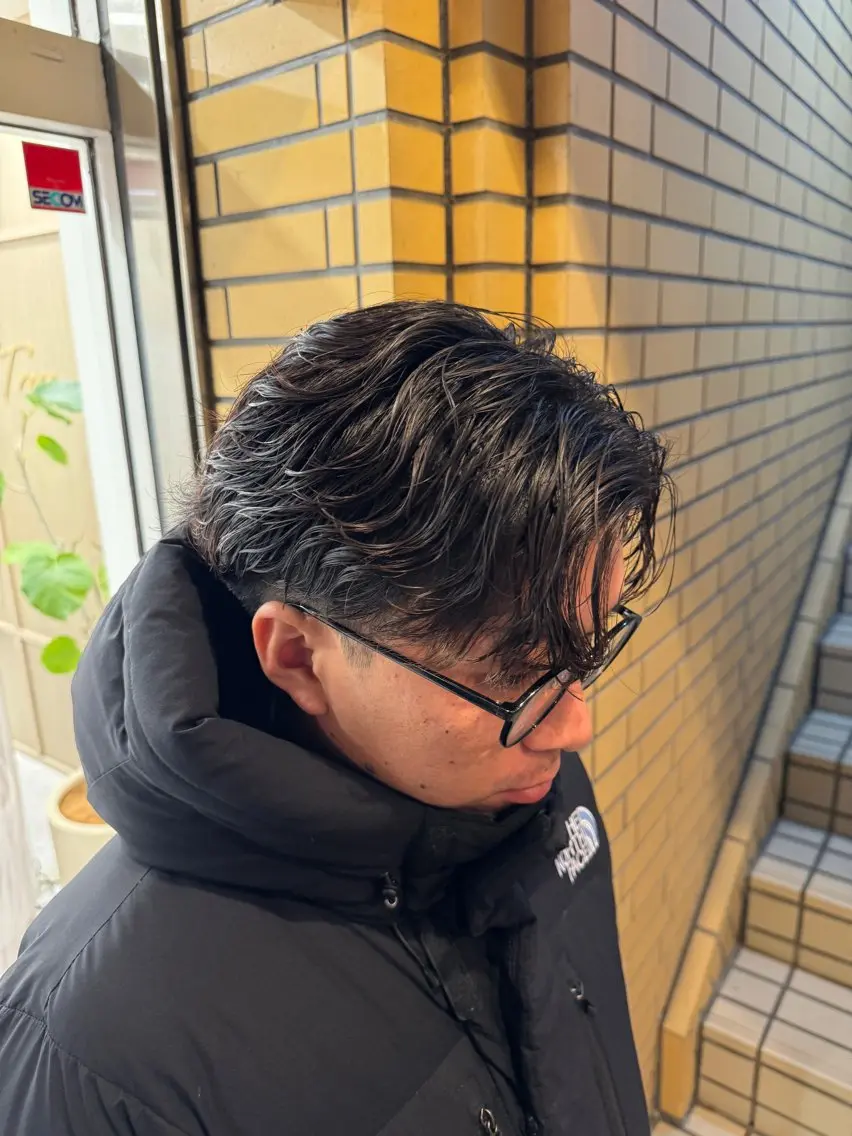 ショート パーマ メンズ メンズパーマ カット パーマ メンズパーマ特化/ むらたのヘアスタイル