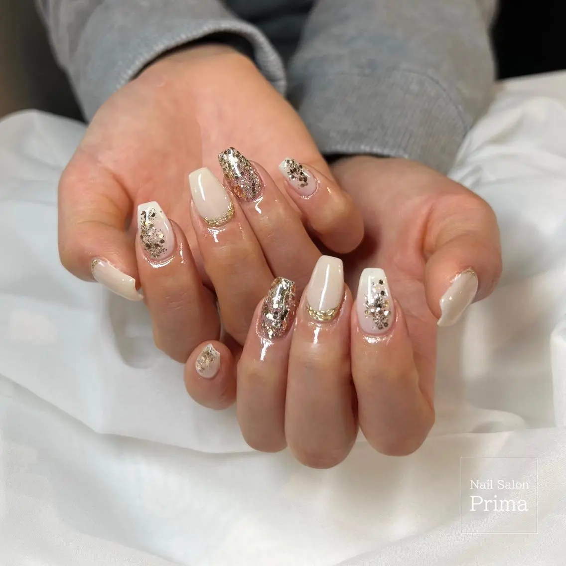 ミディアム ネイル SalonPrima 西院Nail&Eyeのネイルデザイン