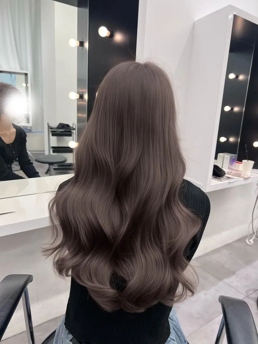 ロング ヘアカラー しゅういち/赤み消し カラー特化のヘアスタイル