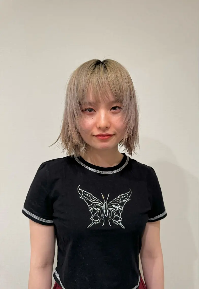 ミディアム 米山 珠那のヘアスタイル