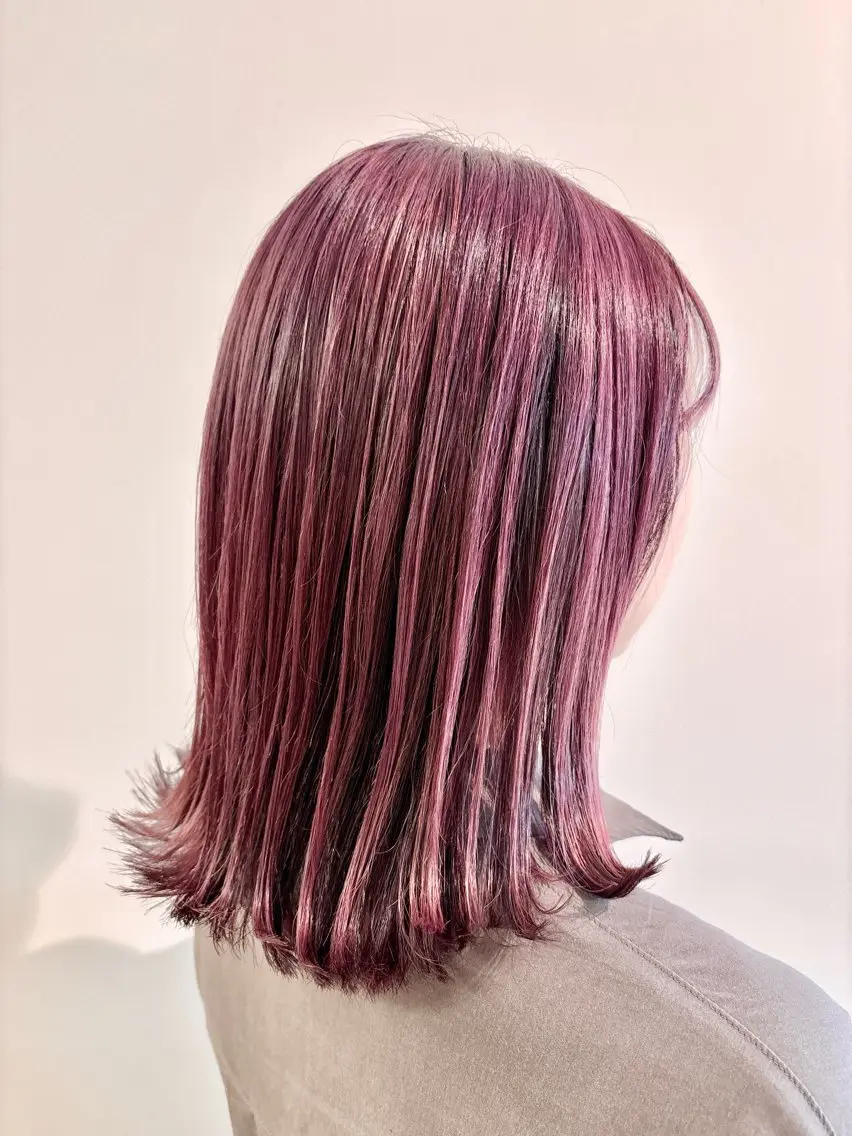 ミディアム カラー 古川 琴美のヘアスタイル