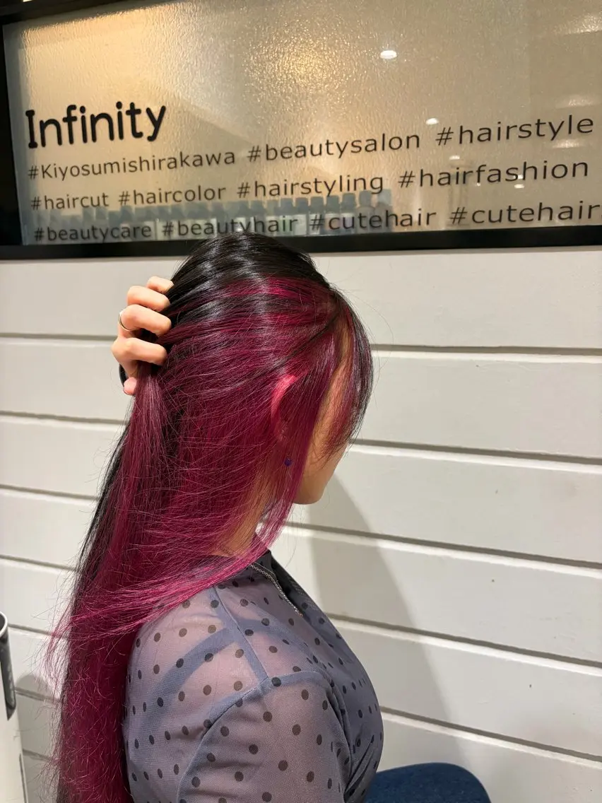 ロング カラー 神田 有惟のヘアスタイル