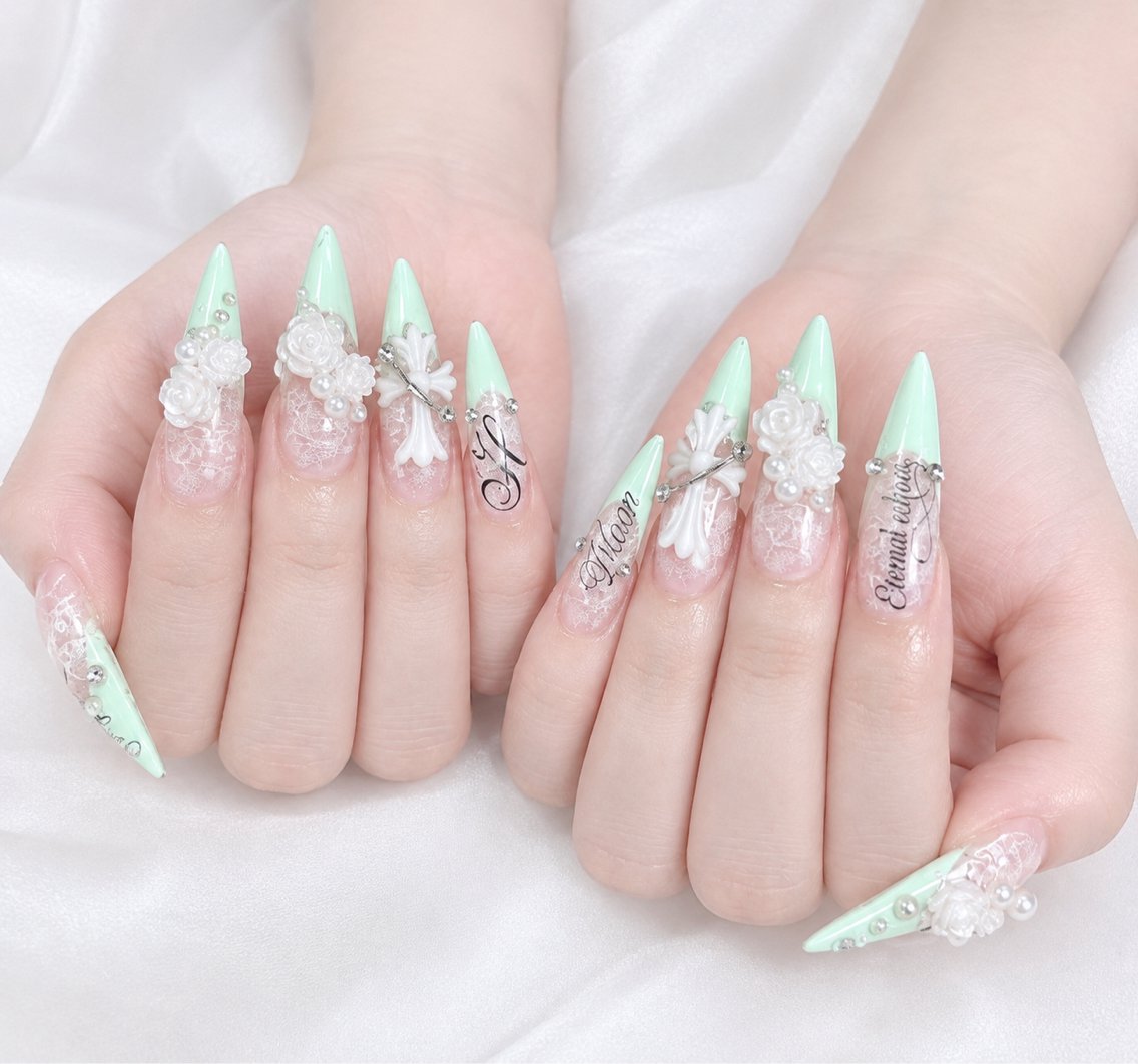 ロング 韓国風ヘア ロング ハンドネイル ハンドケア CHIBI NAIL SALON 船橋のネイルデザイン