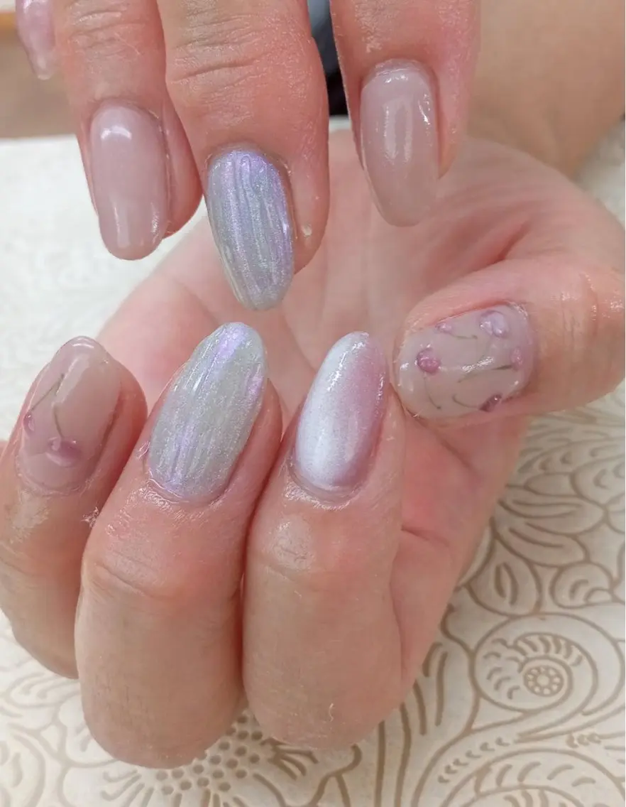 ネイル フラワーネイル precious nail roomのネイルデザイン