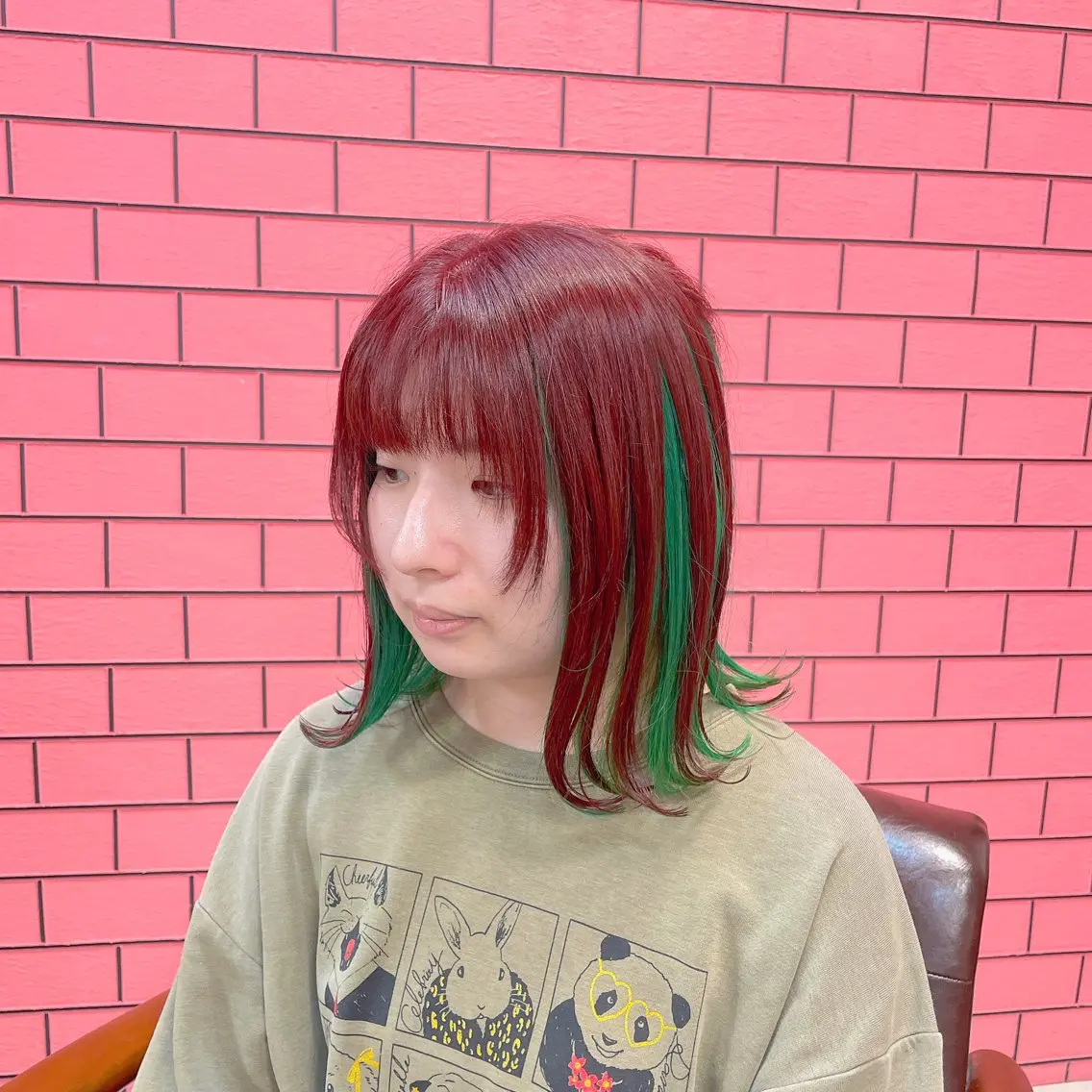 ミディアム カラー バレイヤージュ ブリーチ ケアブリーチ ダブルカラー イヤリングカラー ヘアカラー トリートメント ブリーチの神 KYONのその他イメージ
