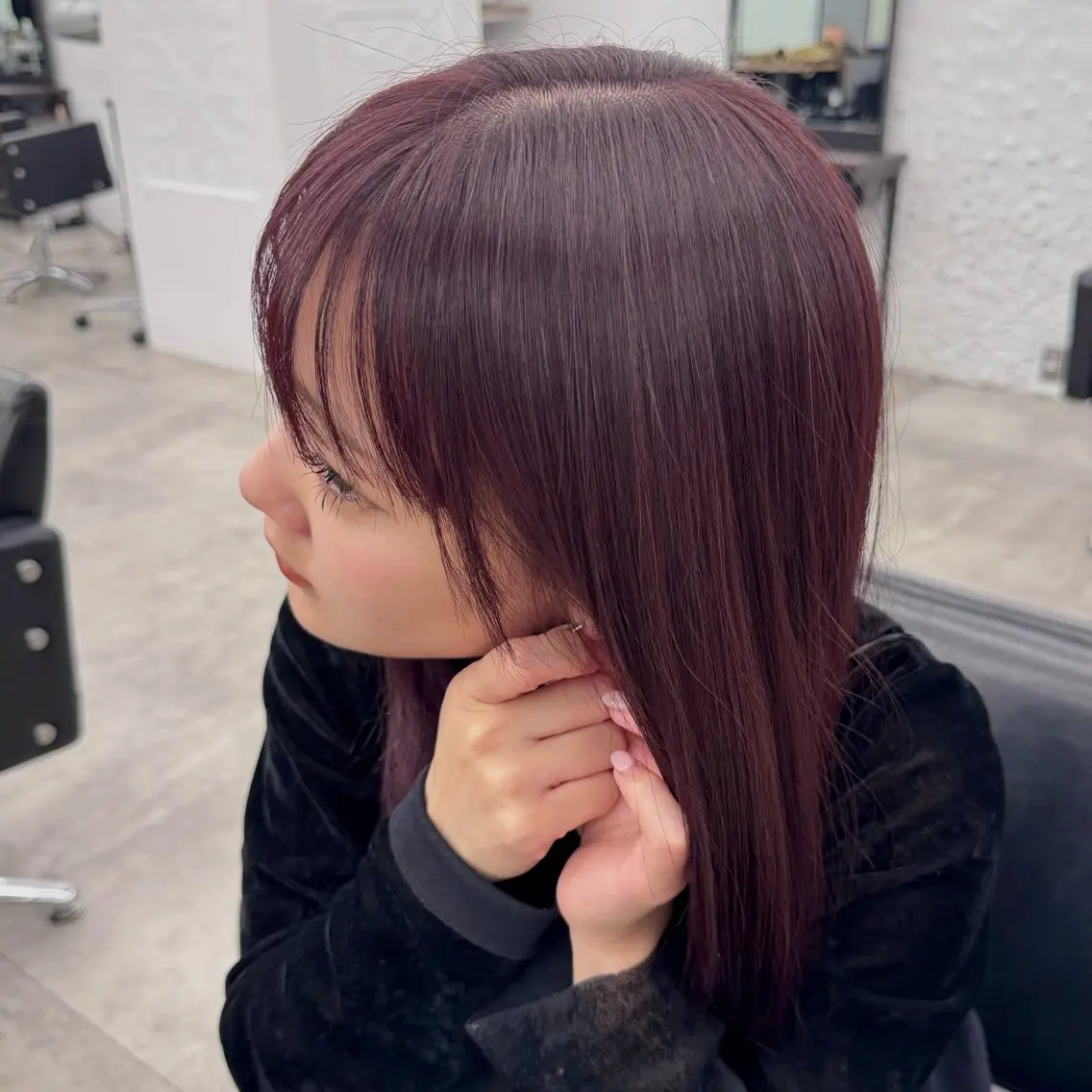 セミロング カラー ヘアアレンジ 暖色/透明感/ショ ート/hana🌸のヘアスタイル