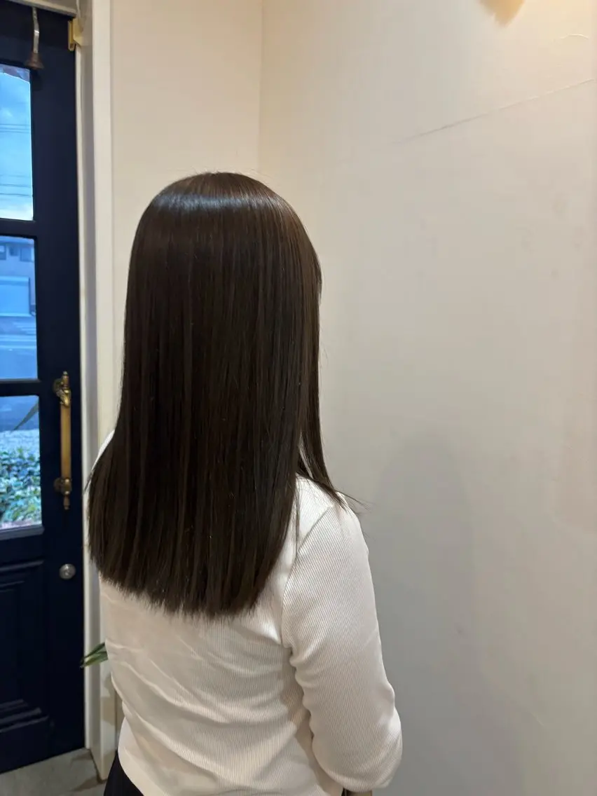 ロング カラー ヘアカラー トリートメント 兼子莉彩 /暗髪🤎/暖色🍒のヘアスタイル
