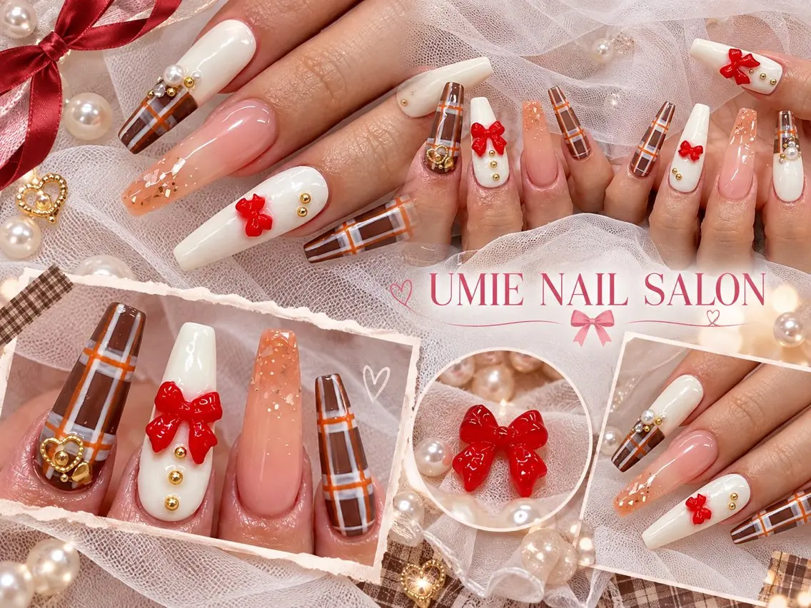 ネイル フットネイル フレンチネイル ジェルネイル ガラスフレンチ マグネットネイル ハンドネイル UMIE NAIL SALONのネイルデザイン