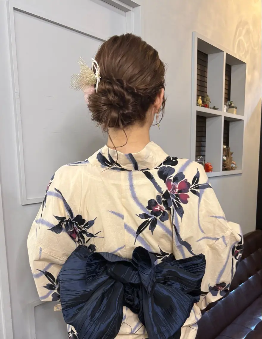 着付け 山西 真奈のヘアスタイル