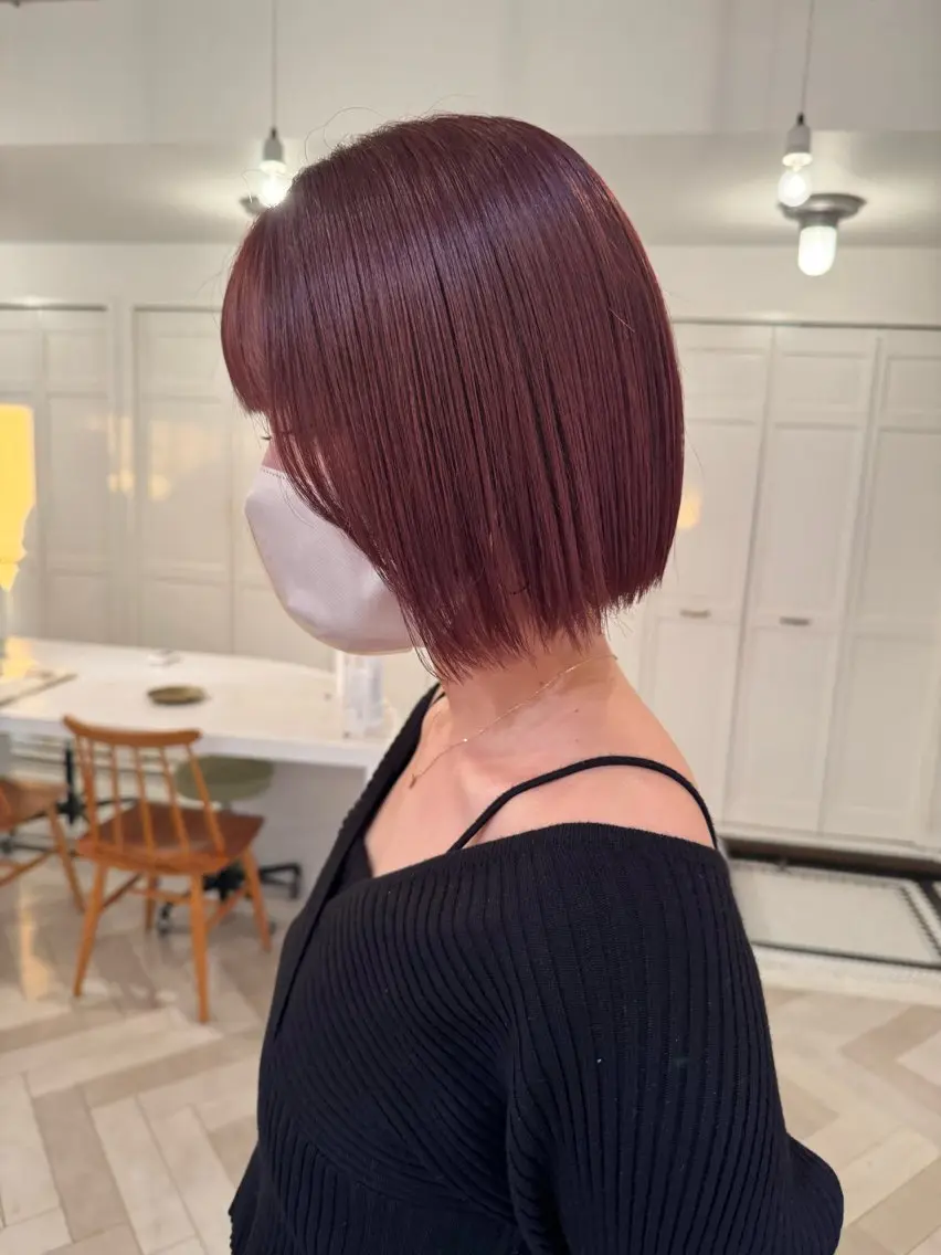 カラー ヘアカラー ブリーチカラー🎀 韓国風/寺門美優のヘアスタイル