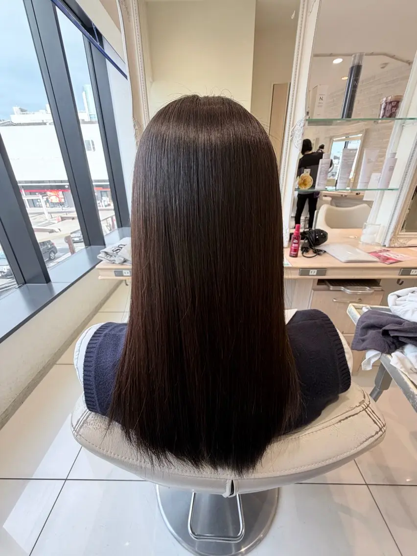 セミロング 縮毛矯正 渡邉 尚悟のヘアスタイル