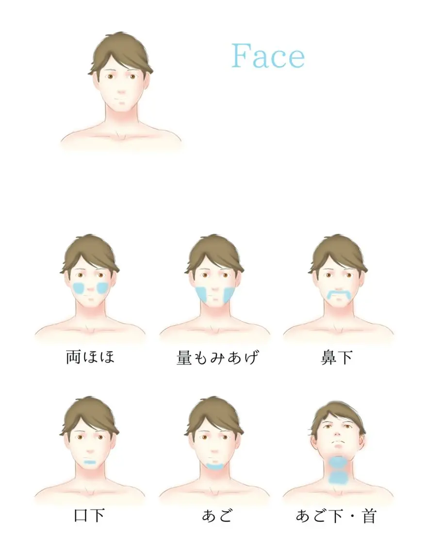 ◆ご新規様限定◆顔ヒゲ脱毛お好きな部位1ヶ所の写真