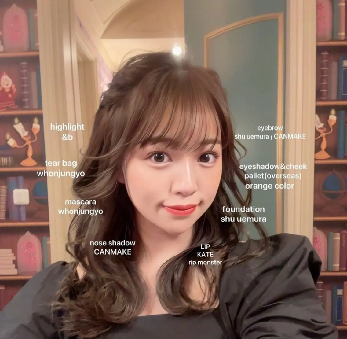 セミロング カラー ヘアアレンジ キッズ マツエク・マツパ アイブロウ 韓国風マツエク 韓国風ヘア みさき きららのヘアスタイル