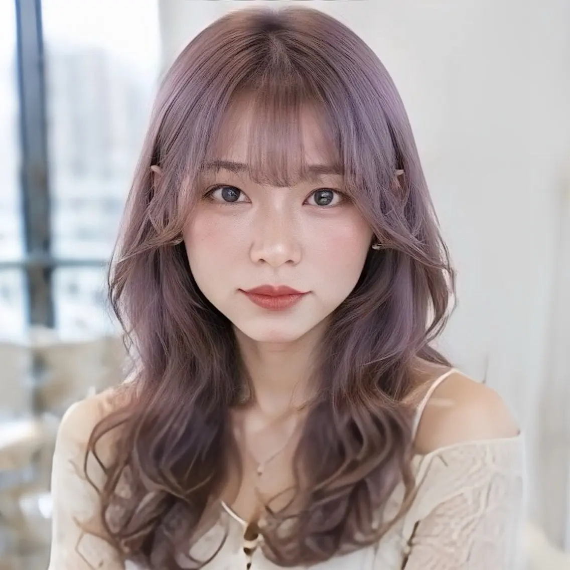 ロング カラー 縮毛矯正/レイヤー/ 前髪カット/おばかんのヘアスタイル