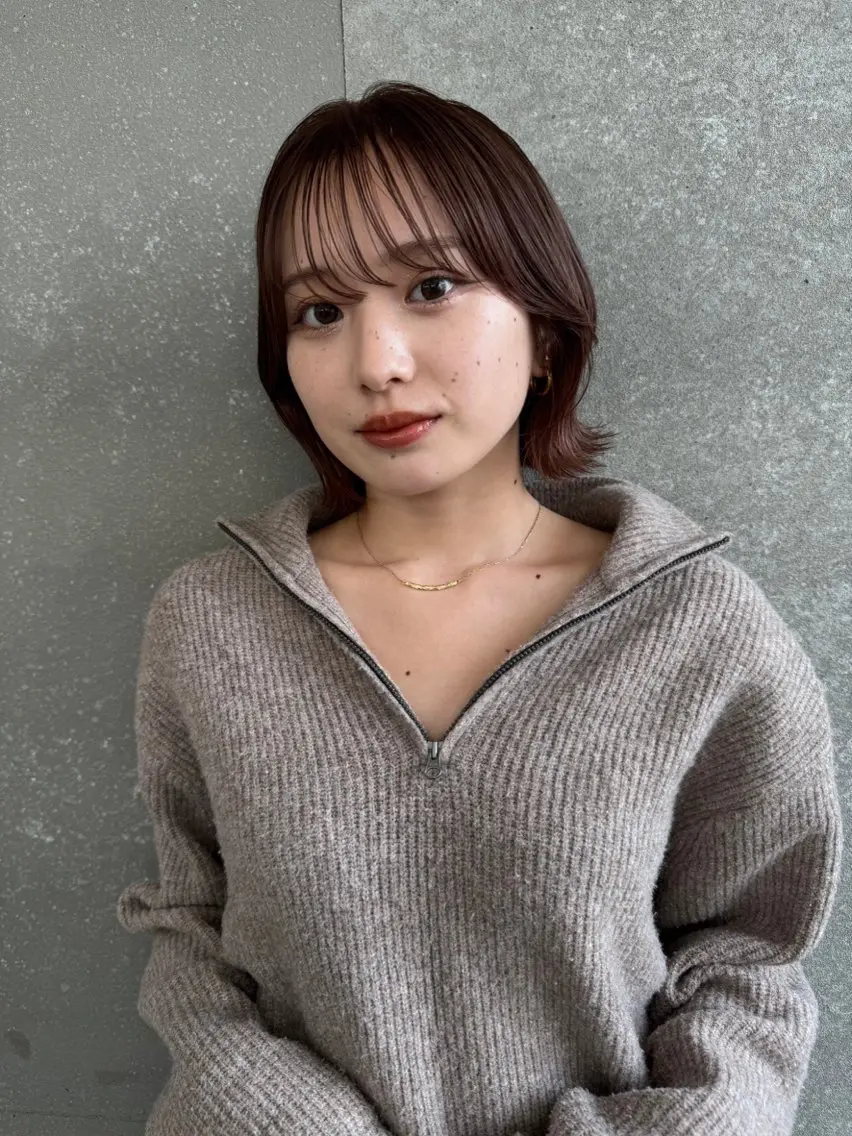 ミディアム カット 透明感カラー　中嶋 将城のヘアスタイル