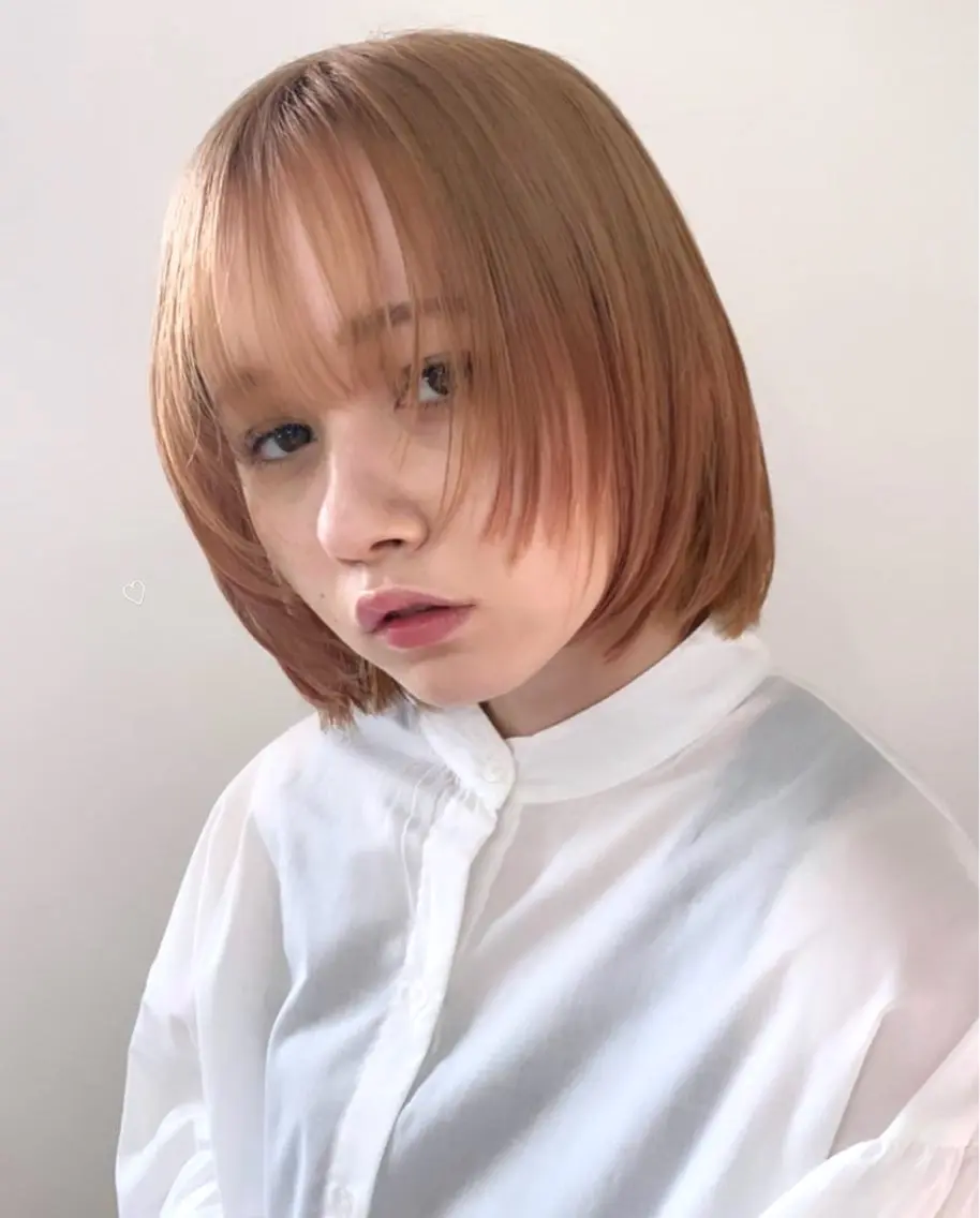 ミディアム 松岡優菜／半個室♡ 似合わせカットカラーのヘアスタイル