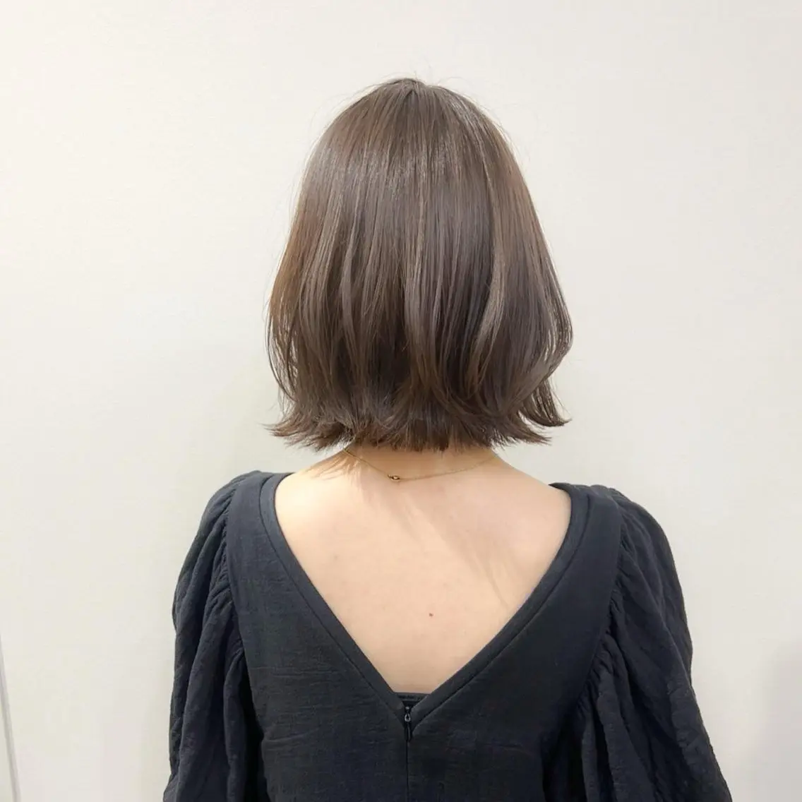 ミディアム カラー カット ヘアカラー トリートメント tender hair salonのヘアスタイル