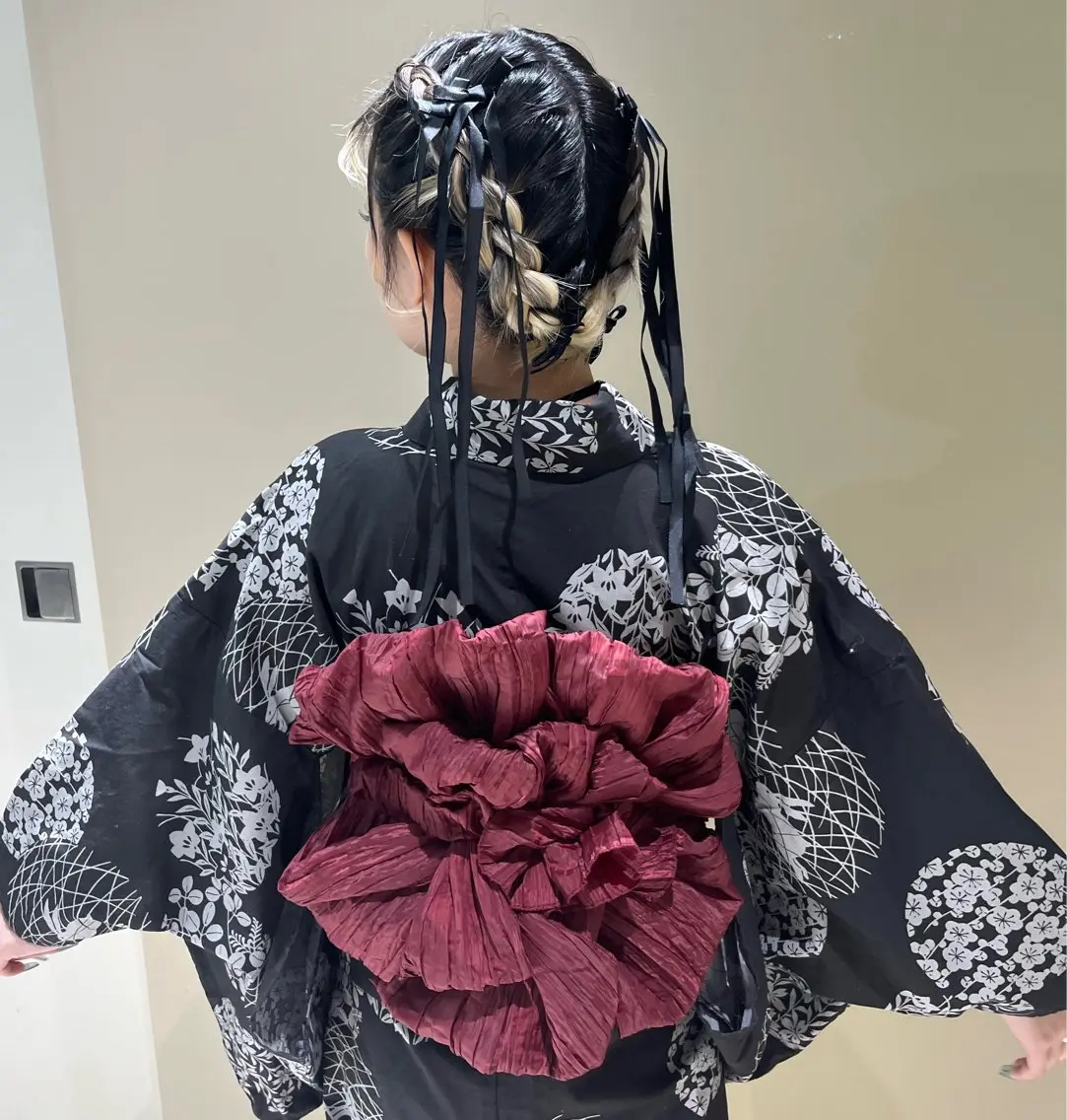 浴衣着付👘【ヘアセットもご希望の場合+¥2500】着付コンテスト1位経験あり!! 詳細ご確認くださいの写真