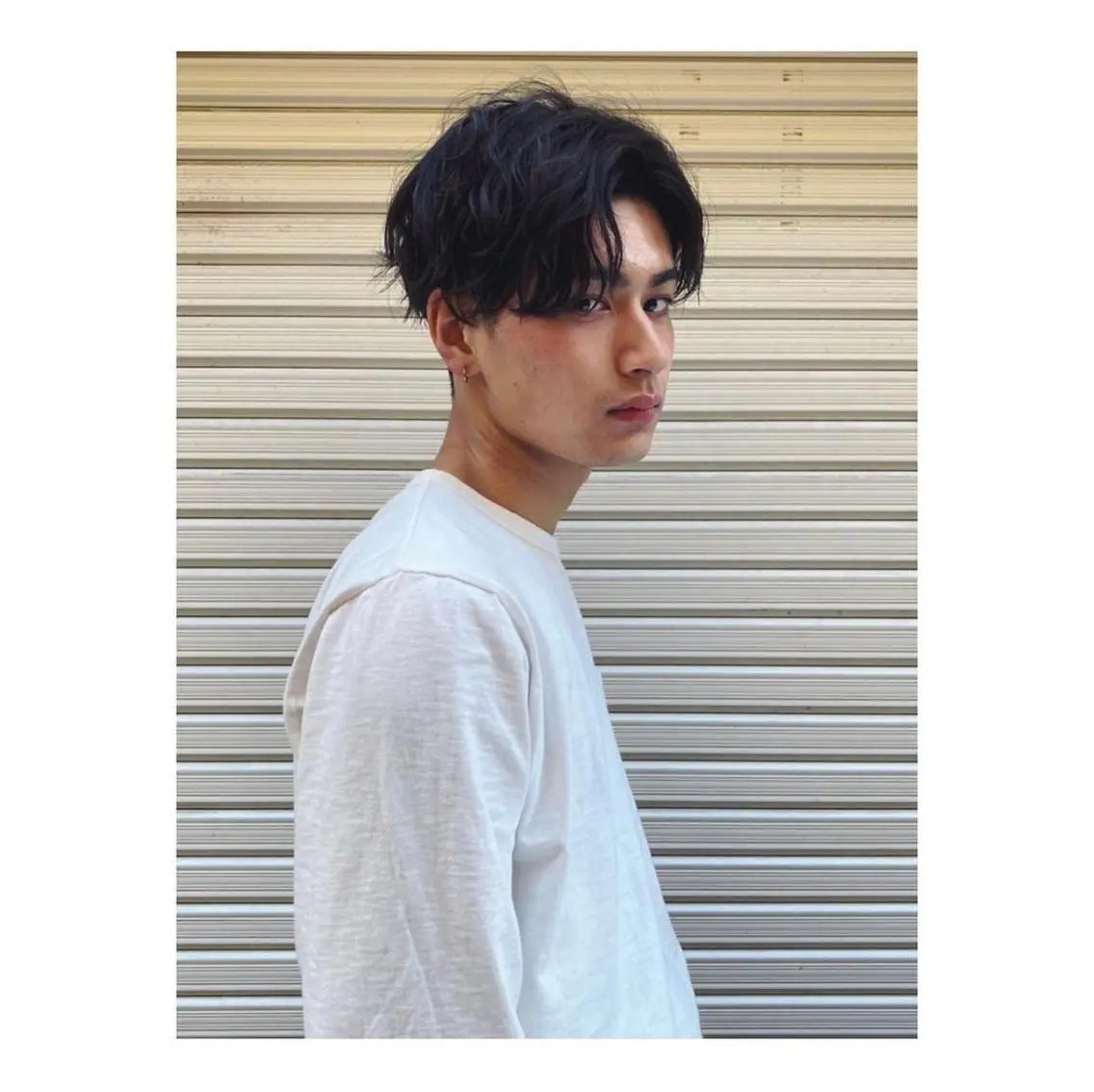 ショート メンズ センターパート 小川 美奈のヘアスタイル