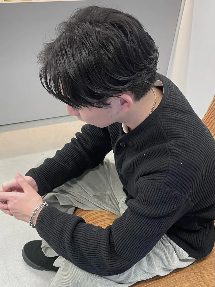 🍃men's【フェザーパーマ】内部補修トリートメント付きの写真