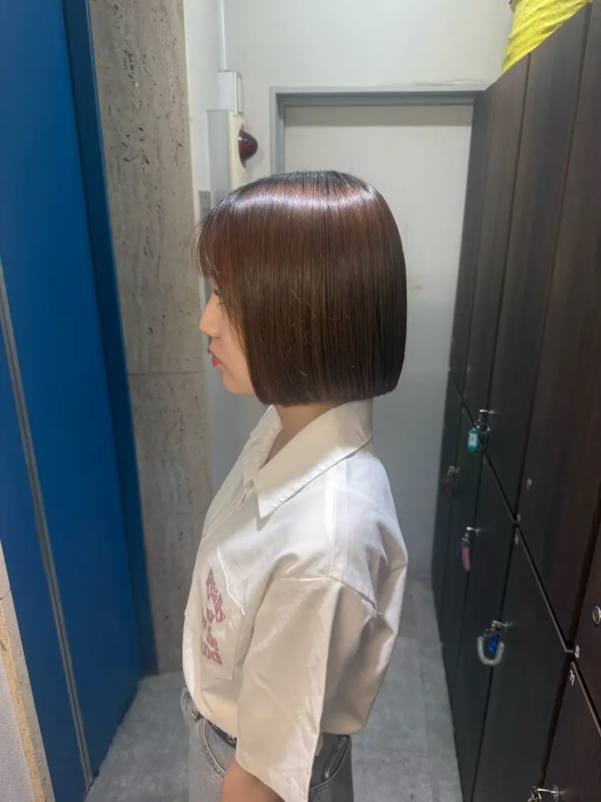 ‎𓊆minimo限定𓊇🍀似合わせカット➕⋆⸜ ⋆*透明感カラー*⋆⸝‍ ⋆➕4stepコアミートリートメント🍀の写真