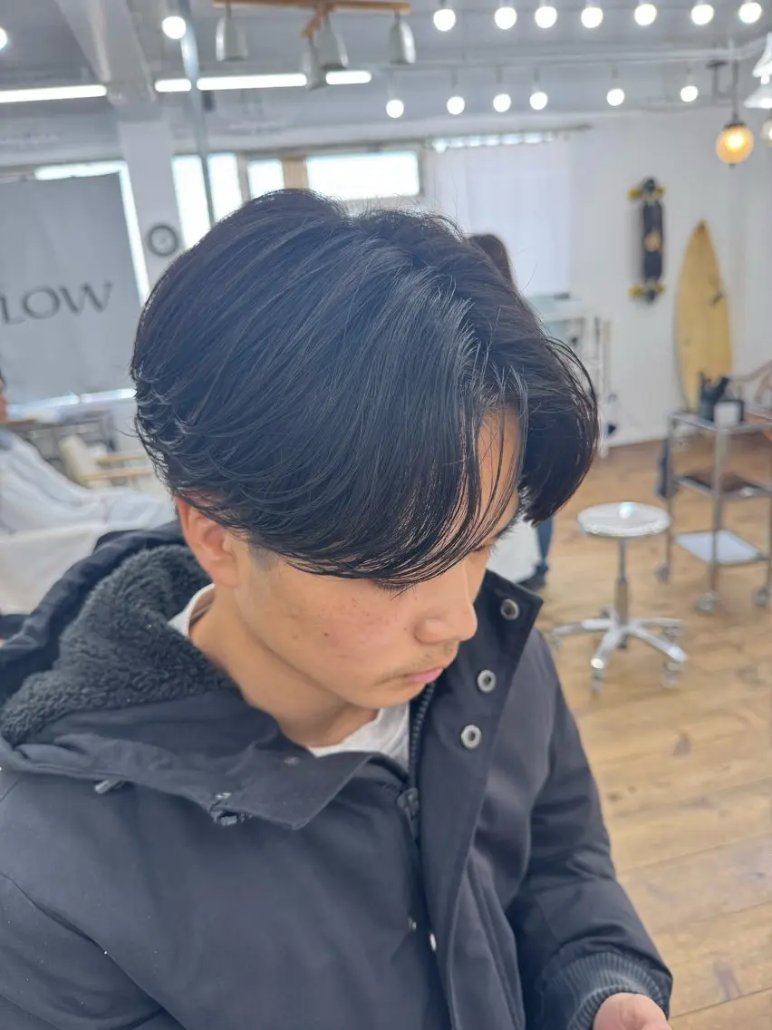 ショート パーマ メンズ ニュアンスパーマ メンズ特化サロン ユウヘイのヘアスタイル