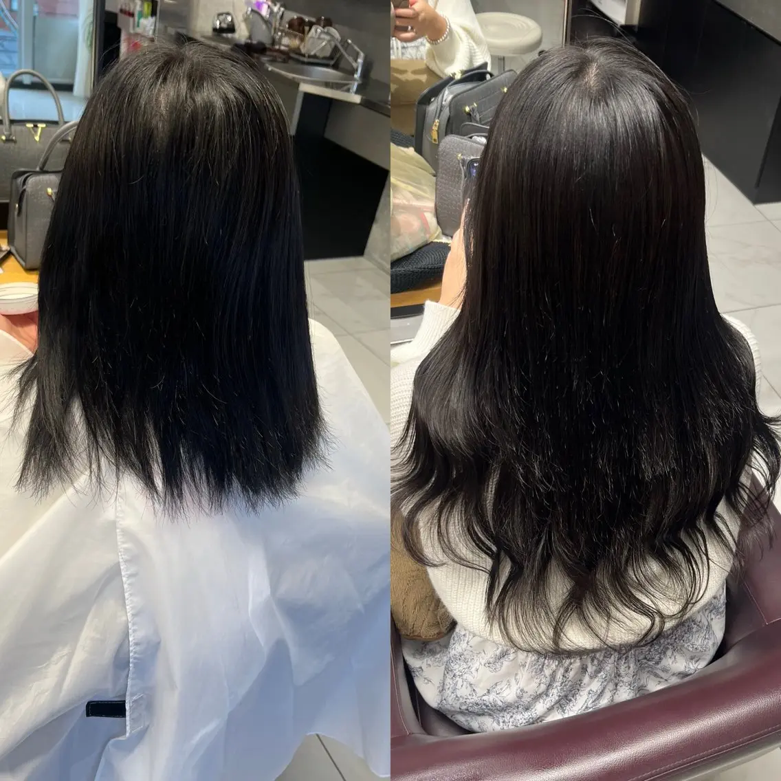 ロング ボブ エクステ りおな/髪質改善/ カラー /平尾のヘアスタイル