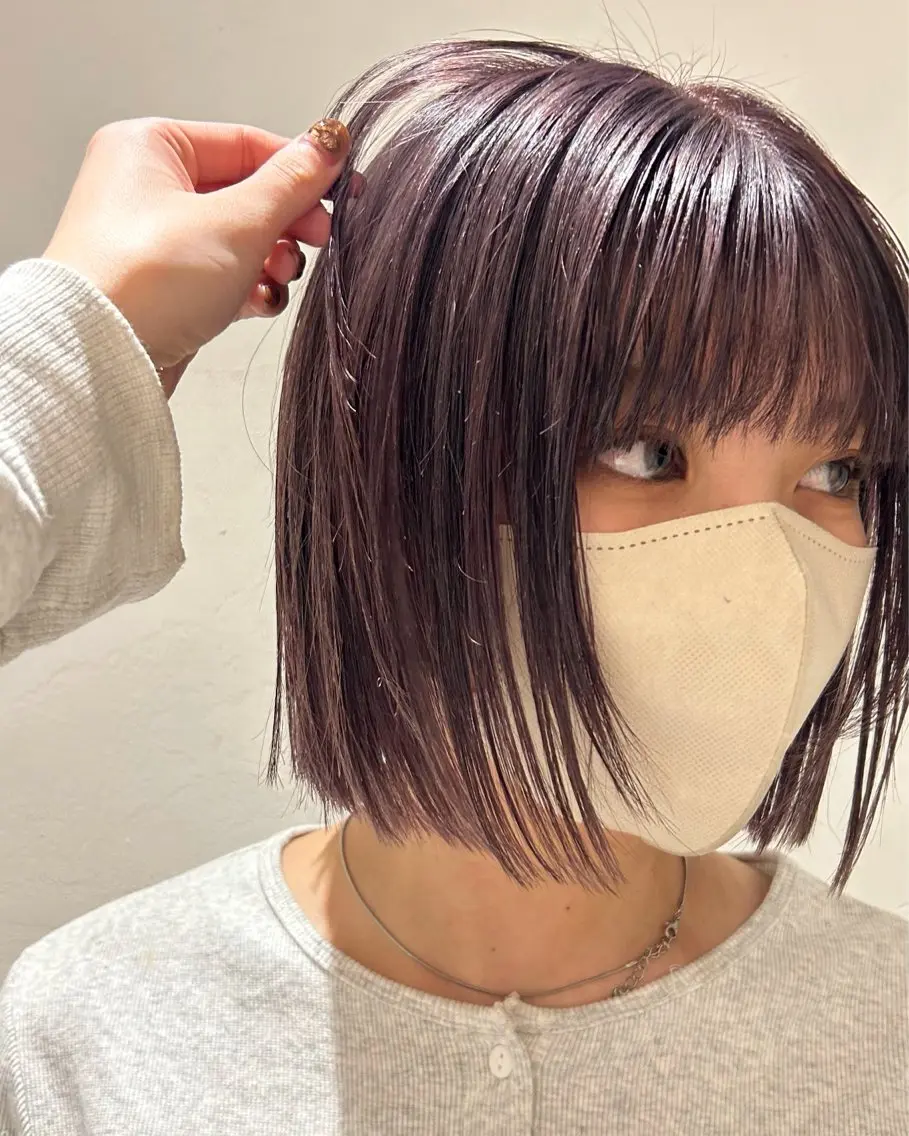 ショート カラー ラベンダーカラー ❕マンツーマン施術❕ 🍊Moemiのヘアスタイル