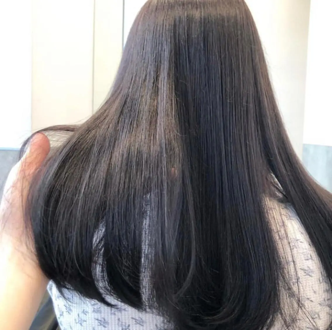 セミロング カラー パーマ ヘアアレンジ メンズ キッズ 黒髪 グレージュ ラベンダーカラー ラベンダーグレージュ ラベンダーグレー stylist 🌸 kana.のヘアスタイル