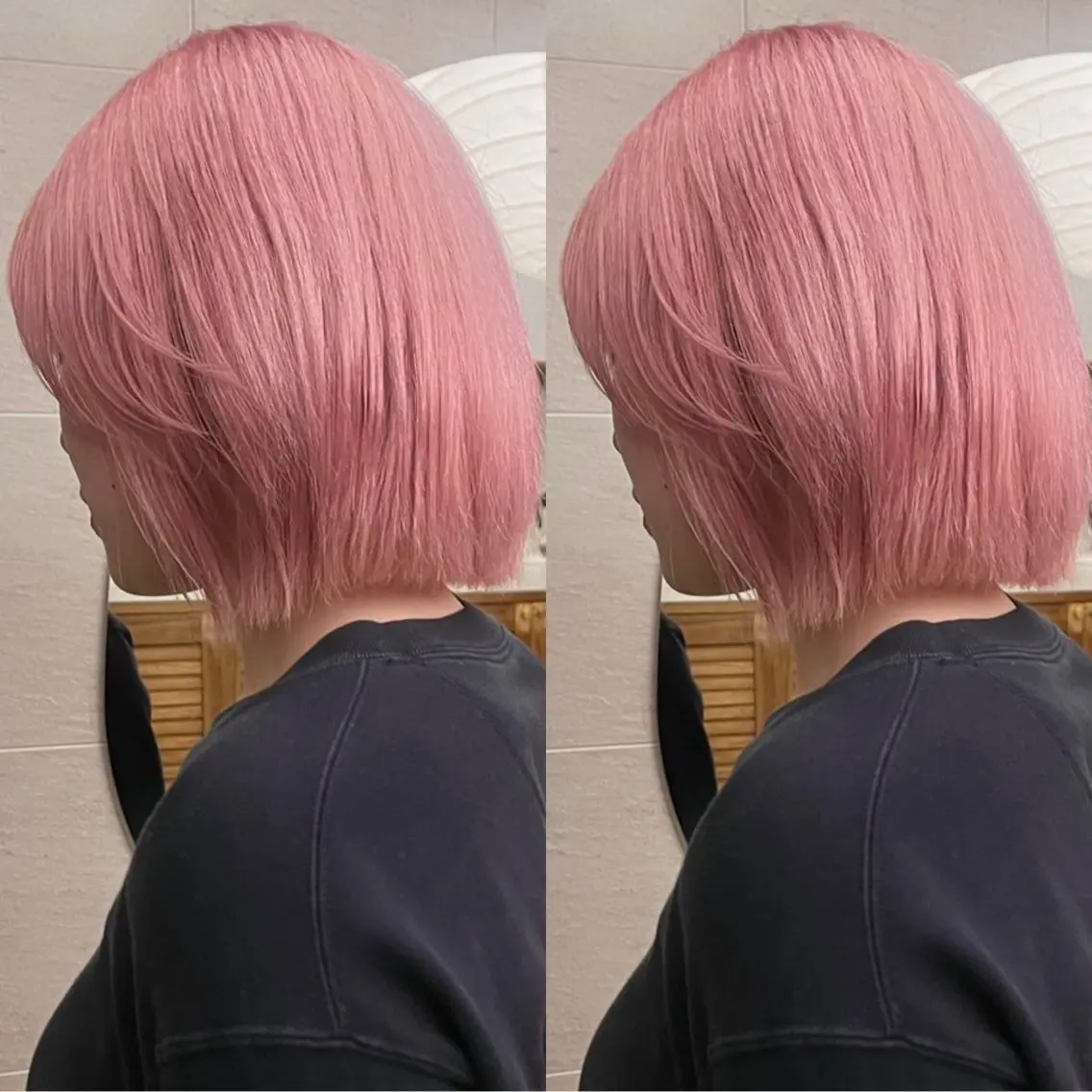 ミディアム カラー ブリーチ ボブ ヘアカラー ブリーチカラー🌟/ ちさとのヘアスタイル