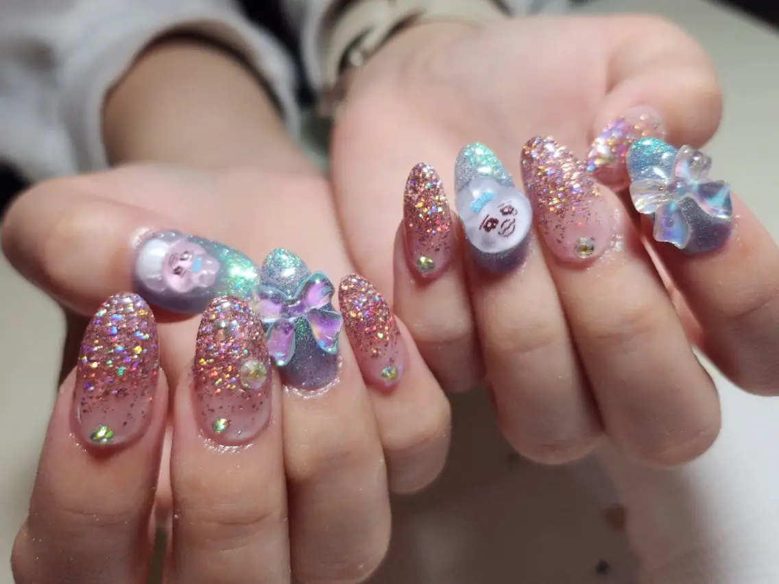 ネイル ハンドネイル 💜bora .のネイルデザイン