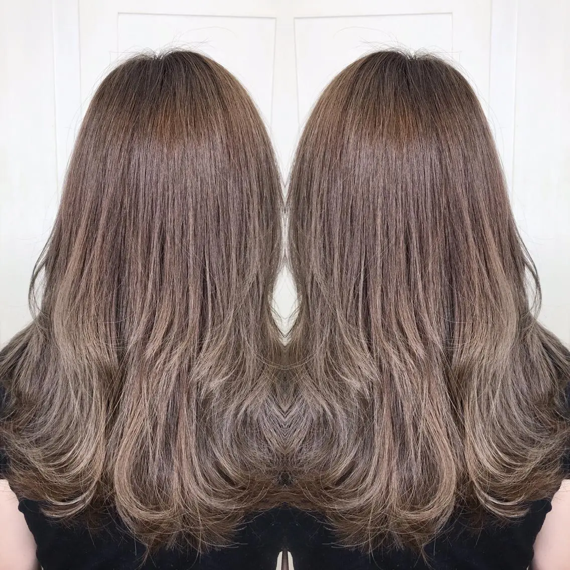 セミロング カラー ♡美髪•艶髪♡砂川 なつきのヘアスタイル