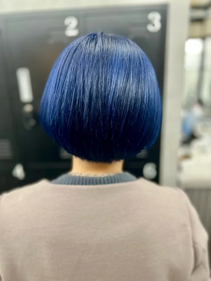 ショート カラー ブルーカラー カット ヘアカラー 透明感カラー特化🫧 🦋栗原🦋のヘアスタイル