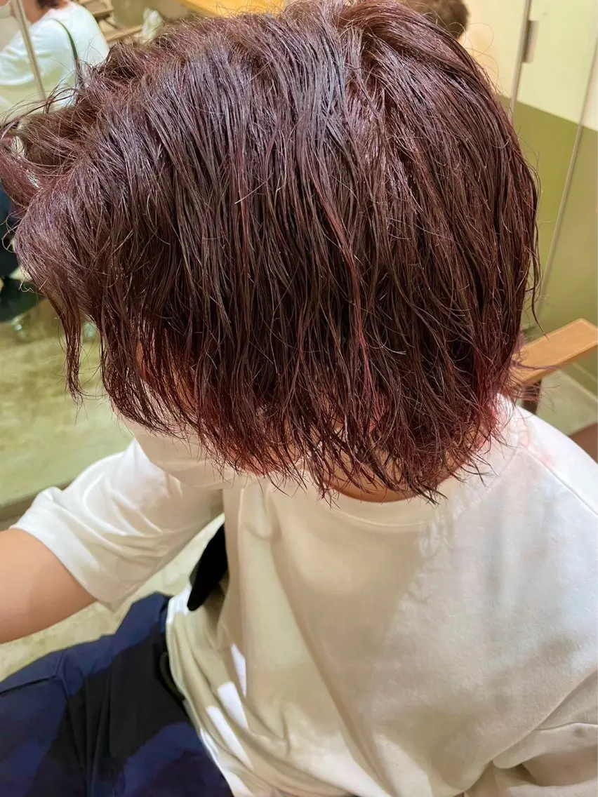 【🎲休日相談、レディース可🎲】ケアカラー＋3stepトリートメントの写真