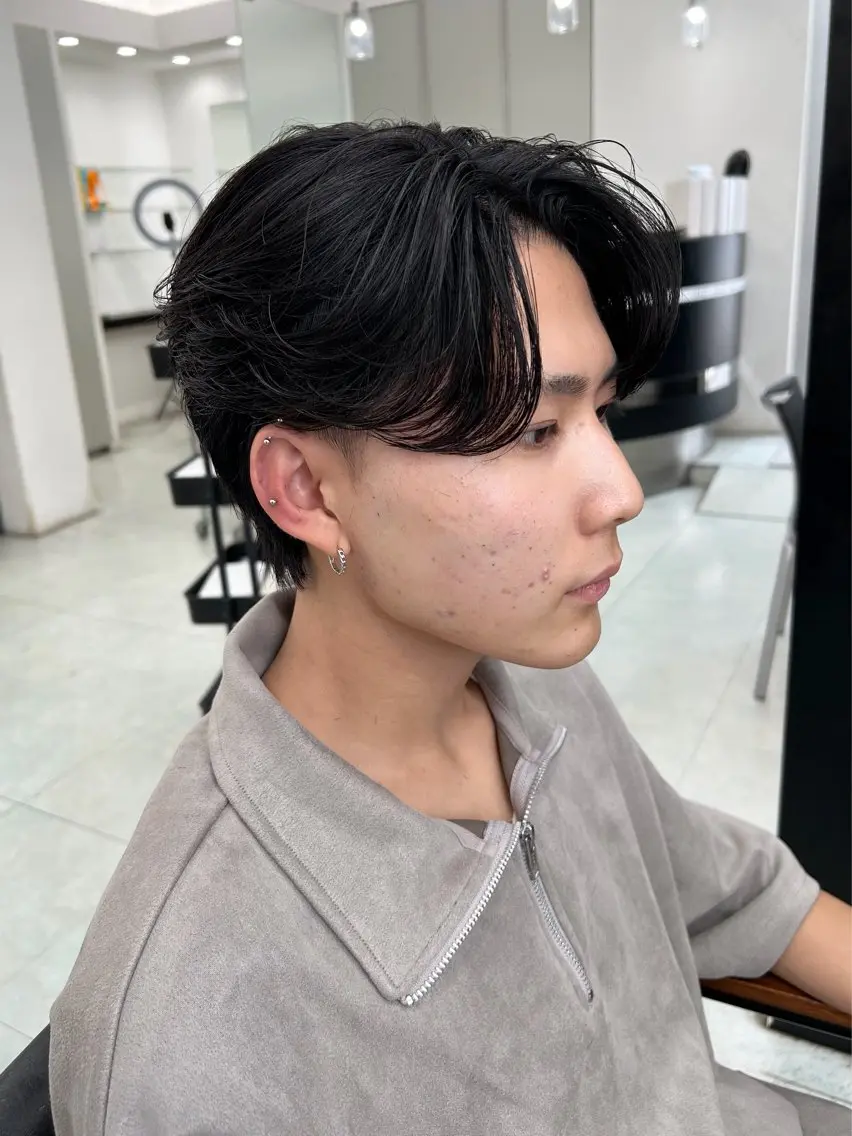 パーマ メンズ 静岡 / 毛流れ特化 /下居真大のヘアスタイル