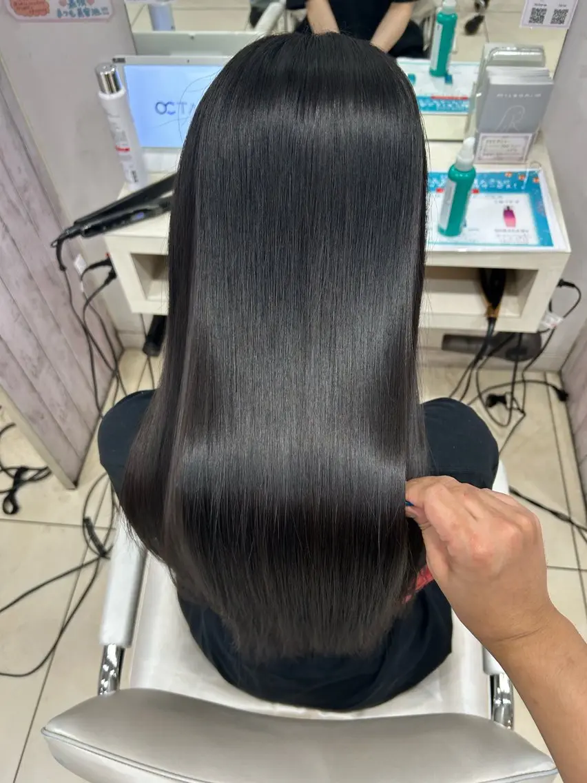ロング カット ヘアカラー トリートメント 【髪質改善カラー】 瀧田嵐士🇰🇷のヘアスタイル