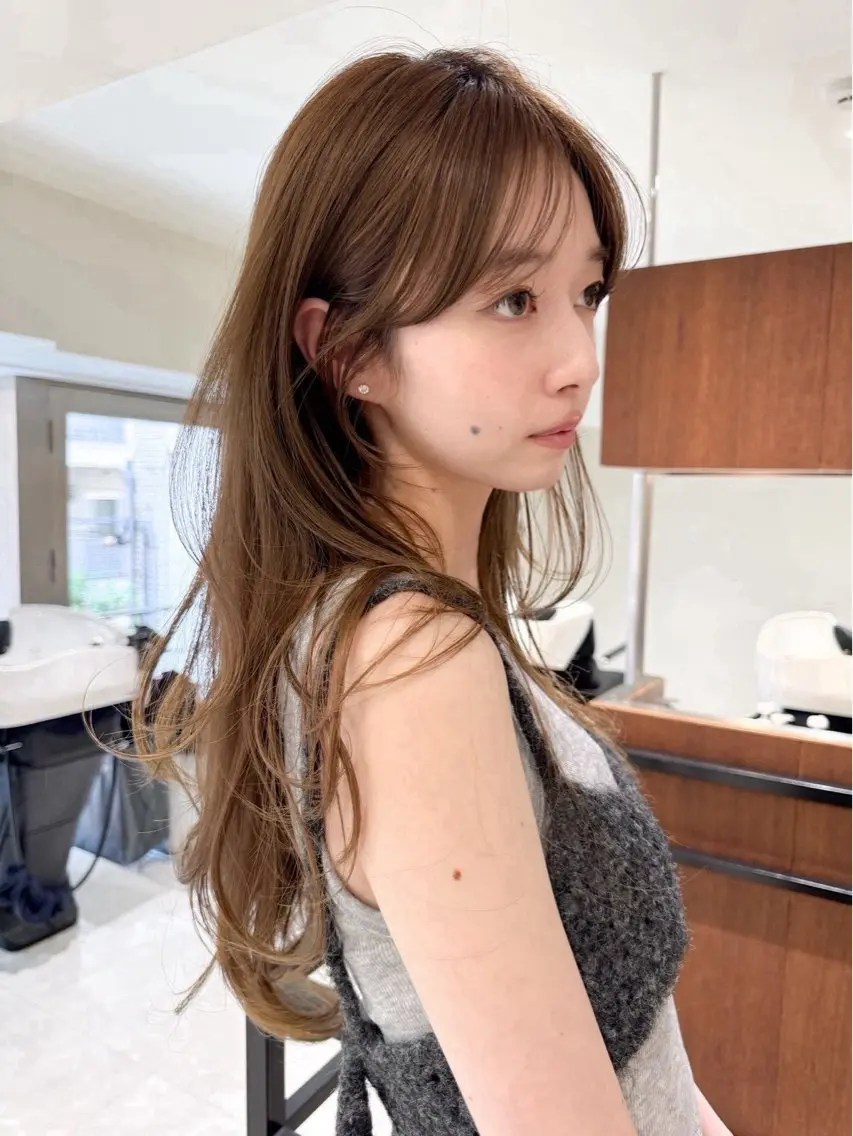 ミディアム カラー ヘアアレンジ ヘアカラー 🫧透明感カラー/ Wカラー🫧namiのヘアスタイル