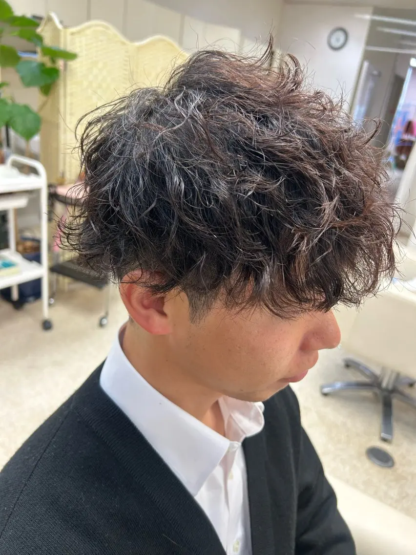 メンズ パーマ 武田 悠生乃のヘアスタイル