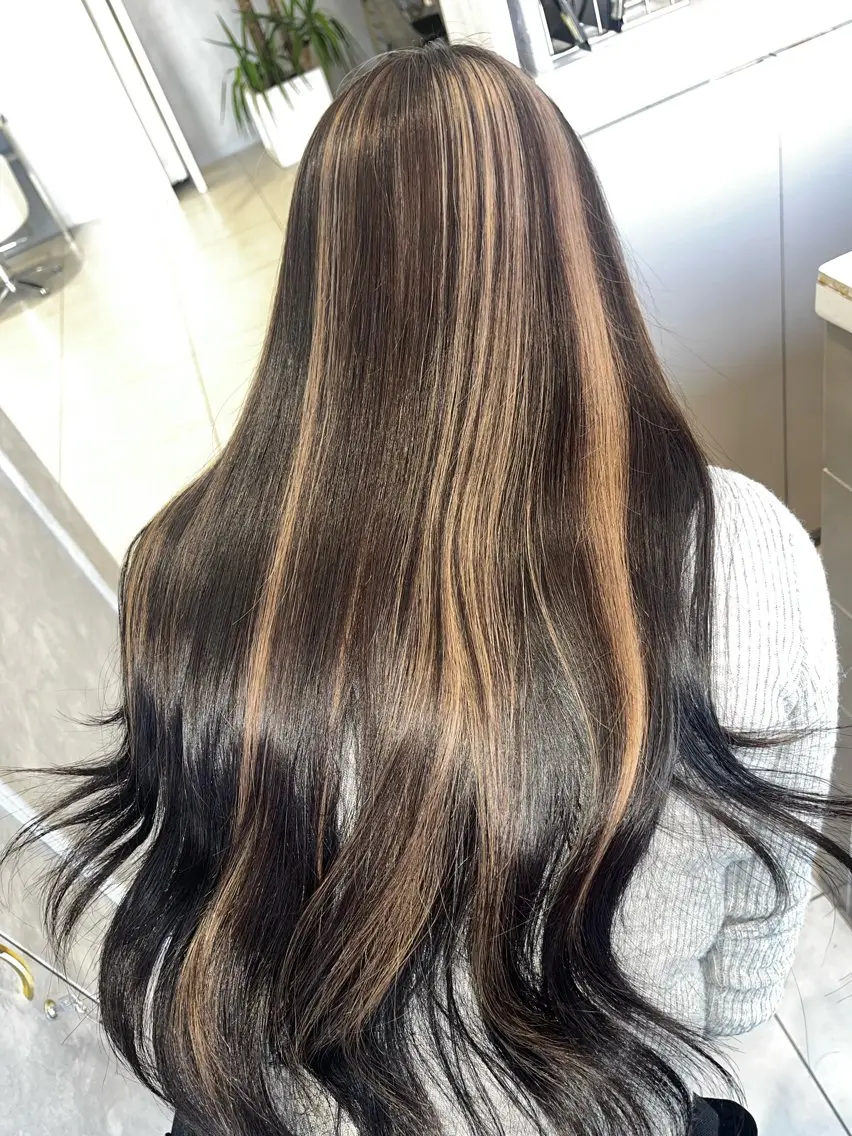 ロング 縮毛矯正 吹田 駿 髪質改善縮毛矯正のヘアスタイル