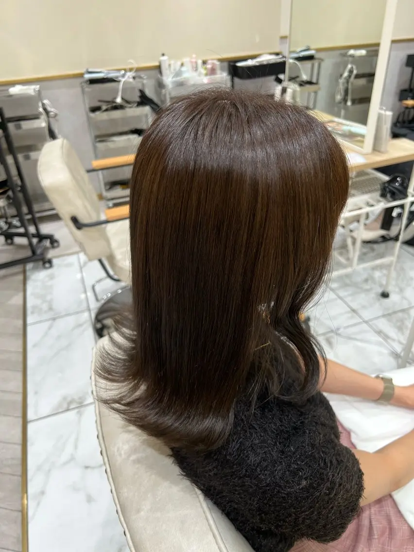 セミロング 酸性ストレート人気 No,1/カスミ🩰のヘアスタイル