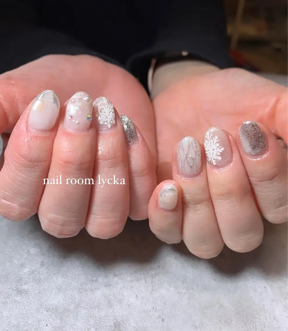 ネイル ネイルルームリッカ 𝐦𝐚𝐲𝐮のネイルデザイン