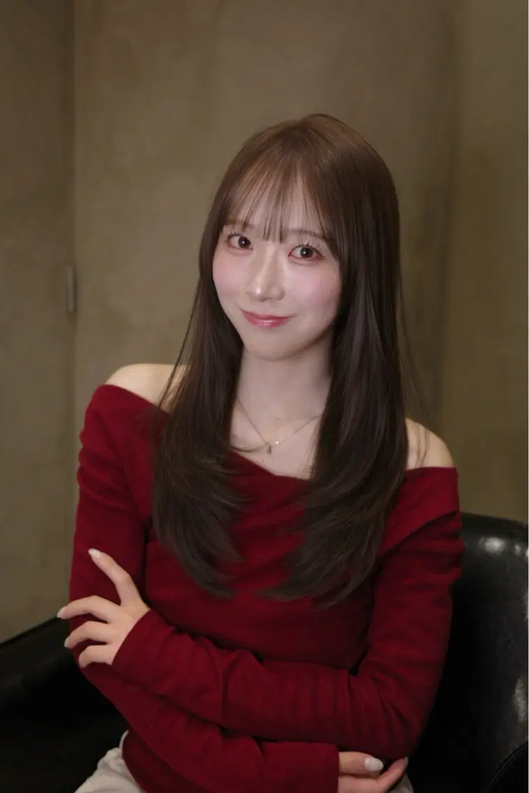 ロング 髪質改善 レイヤーカット 似合わせカット 期間限定｜青山｜ 美顔形成カットのヘアスタイル
