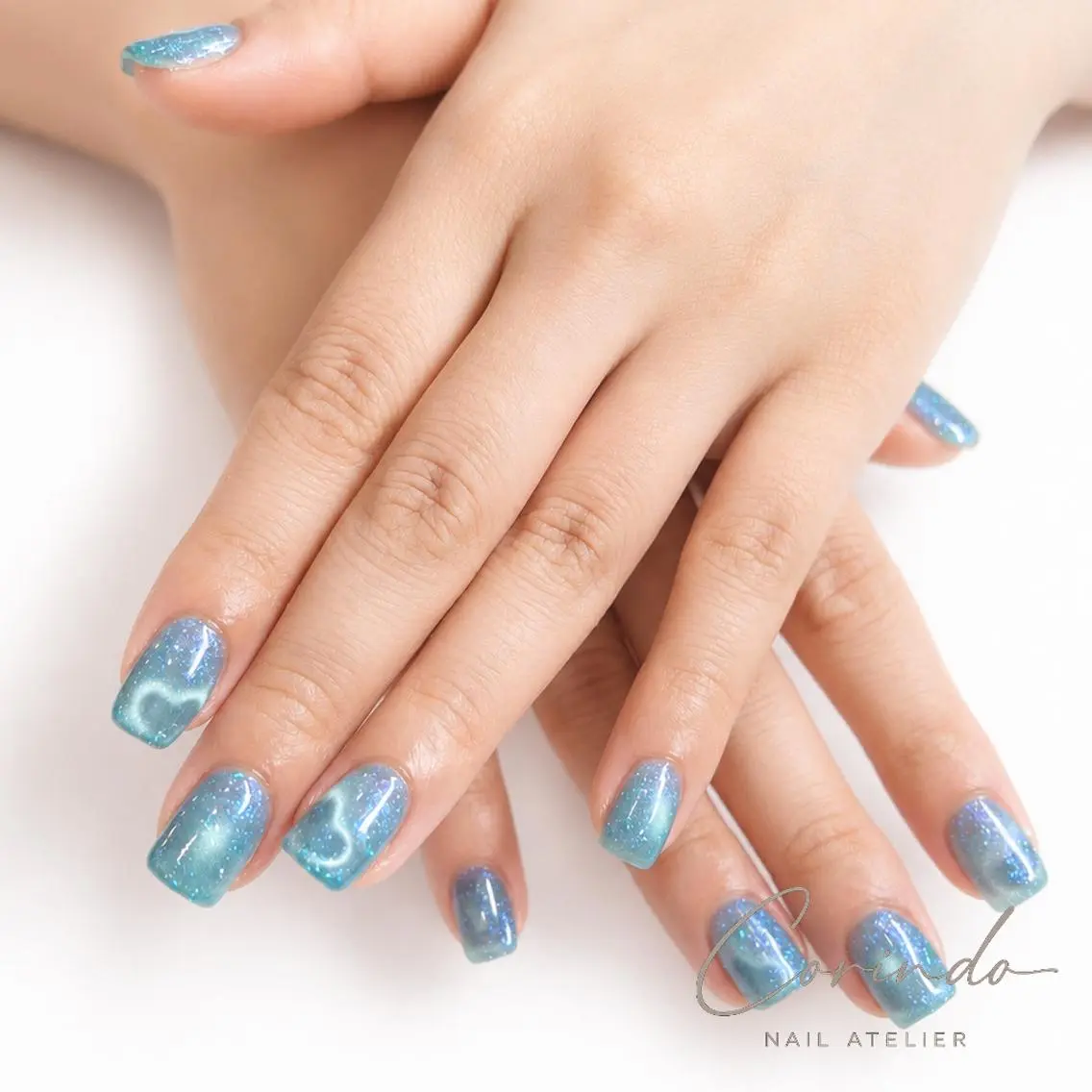 ジェルネイル【オフあり】🩷店長仕上🩷🩵大人気✧マグネット🩵💅HAND💅の写真