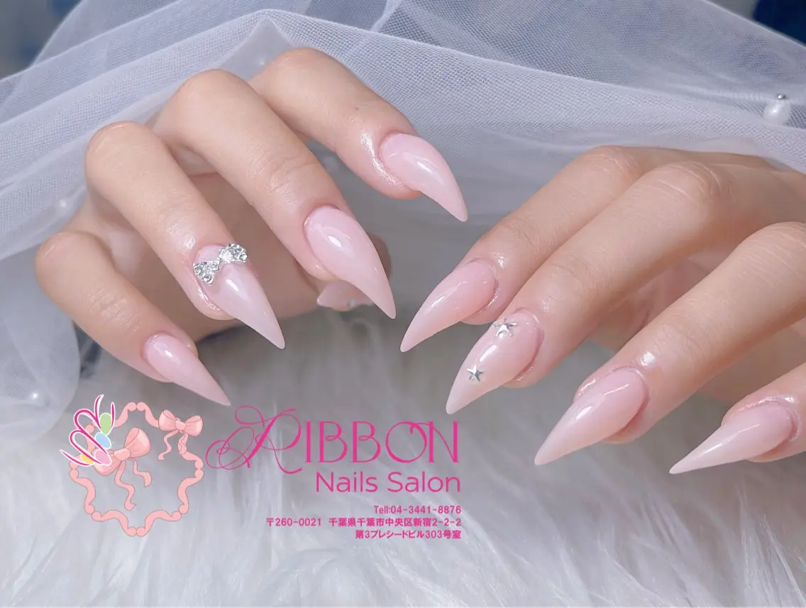 ネイル フットネイル フレンチネイル ジェルネイル マグネットネイル 持ち込み ハンドネイル Ribbonnail salonのネイルデザイン