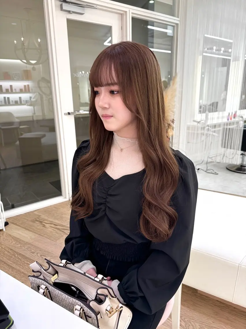 ロング カラー カット ヘアカラー ♡ParveMix NANO♡のヘアスタイル