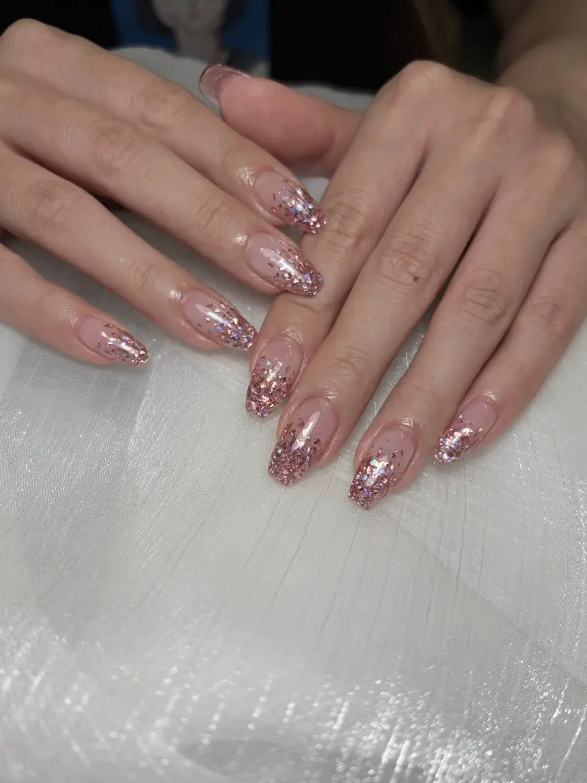 ネイル ハンドネイル ユリ🎀長さだし/ パラジェル/持ち込みのネイルデザイン