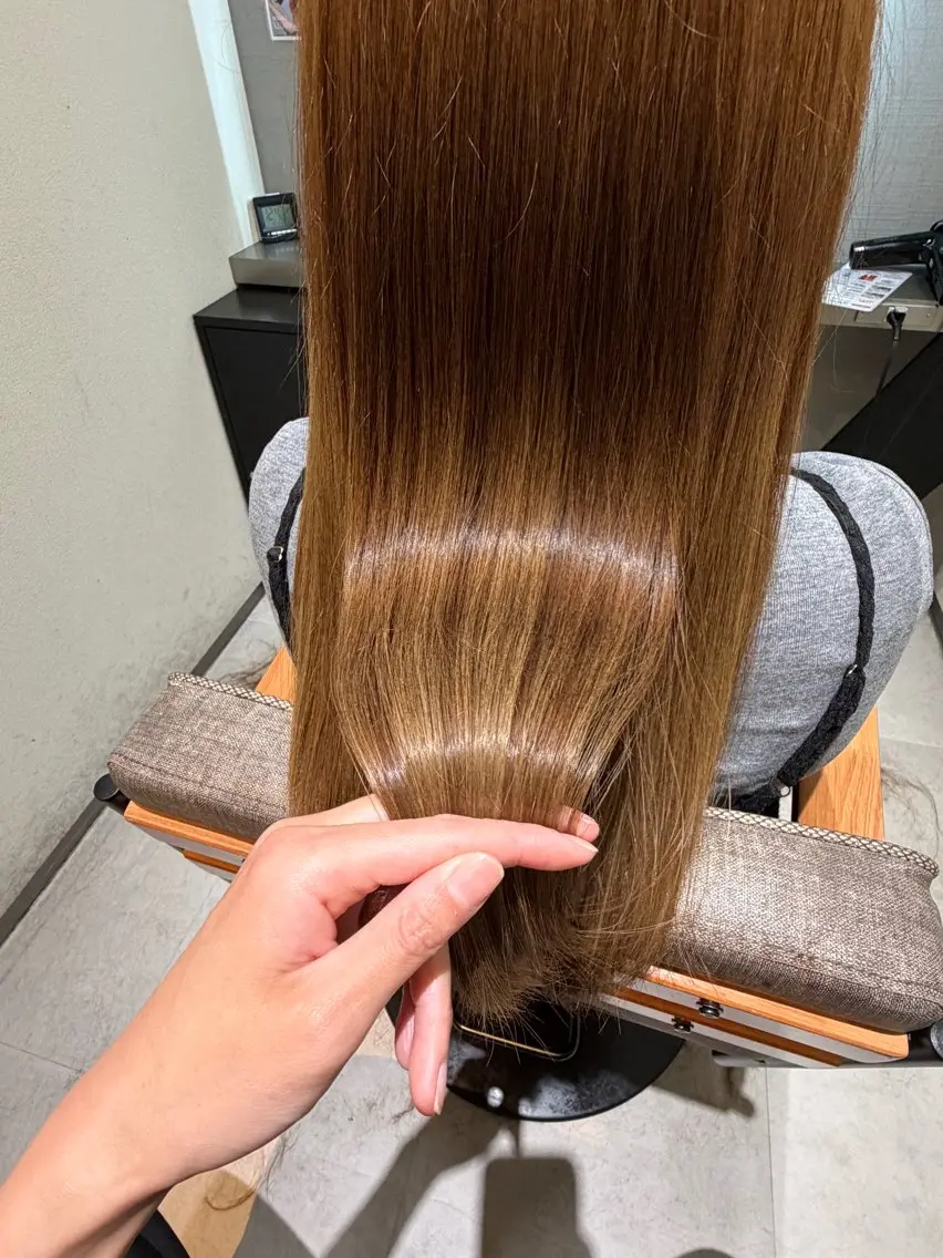 ロング カラー 髪質改善 トリートメント 酸熱トリートメント ヘアカラー トリートメント ツヤ髪/髪質改善 🌼Minamiのその他イメージ