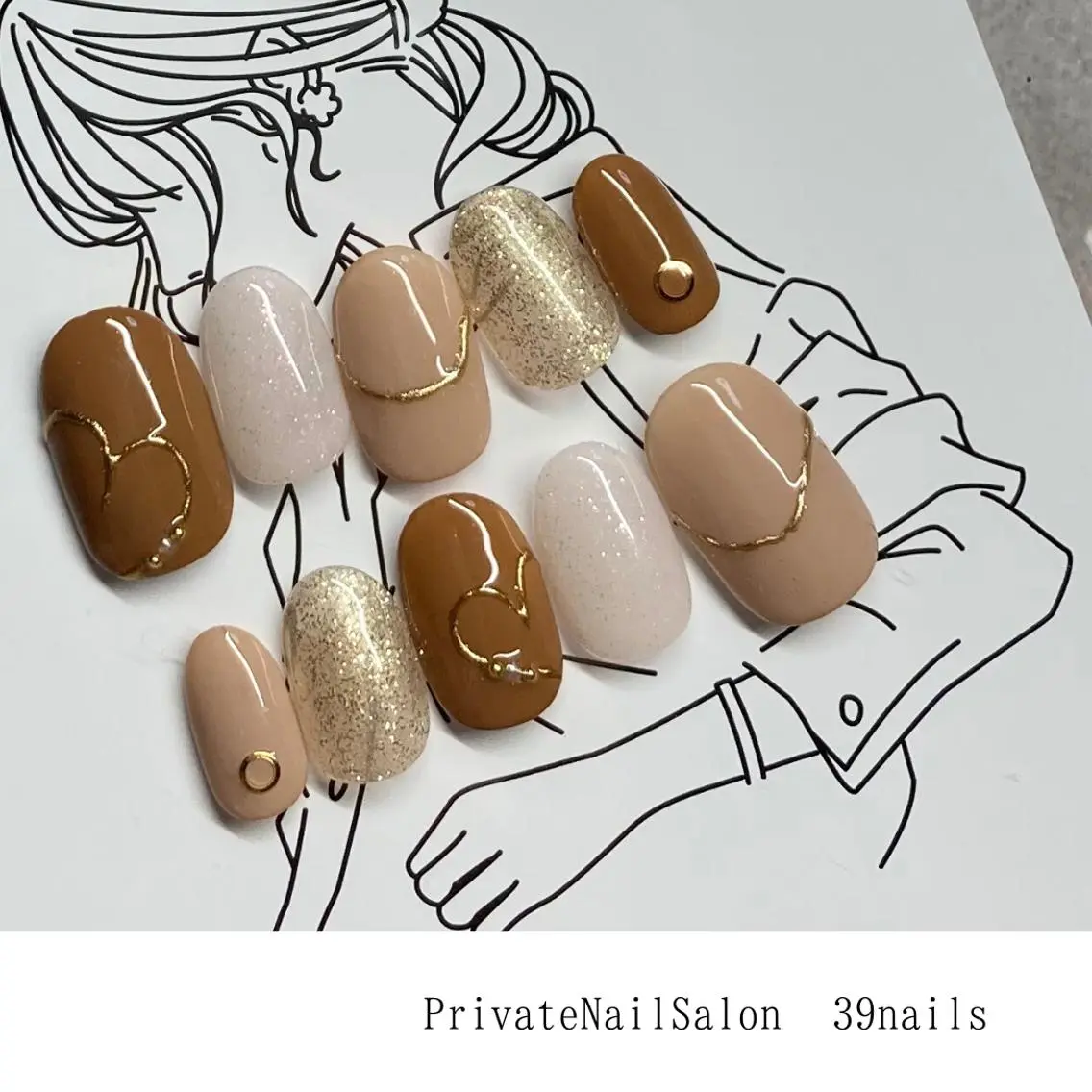 ネイル オフィスネイル ワンカラーネイル シンプルネイル 39-nails EharaMikuのネイルデザイン