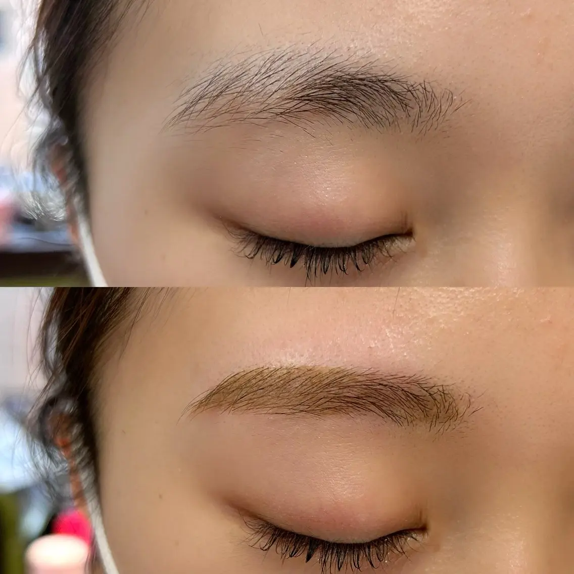 アイブロウ ワックス脱毛 眉カット 🎀🩶韓国風束感 エク/マナミ🪽のマツエク・マツパデザイン